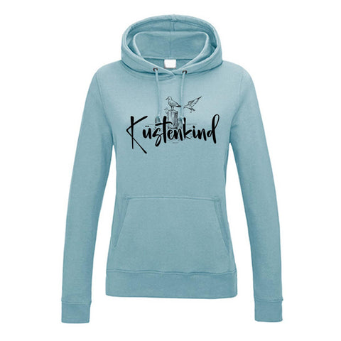 Küstenkind Möwe Damen Kapuzenpulli