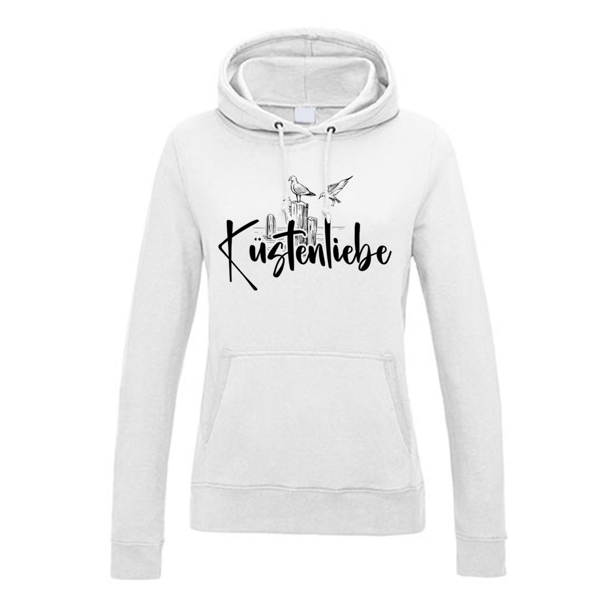 Küstenliebe Möwe Damen Kapuzenpulli